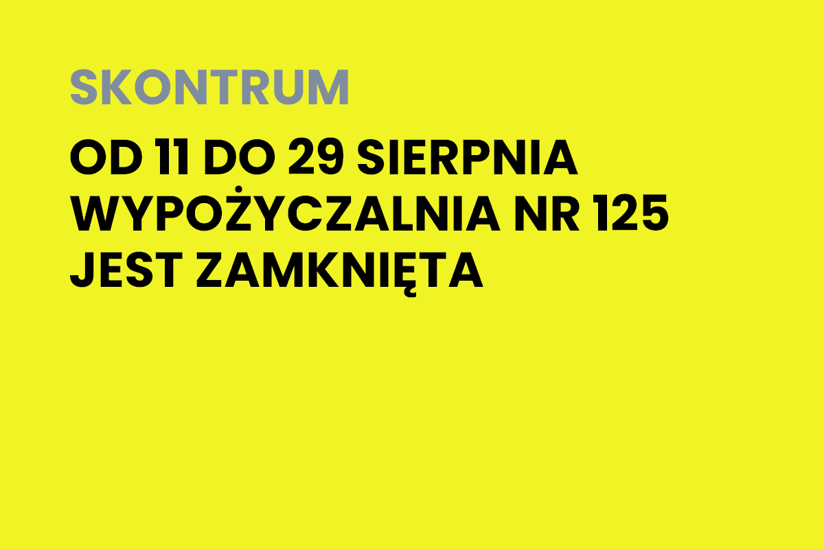 Porządki w księgozbiorze Wypożyczalni nr 125 przy ul. Czerniakowskiej 38a